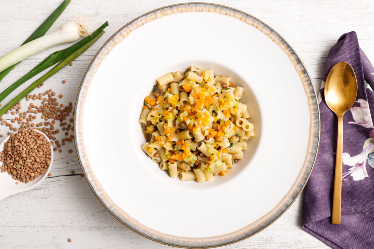 Pasta e lenticchie, classica ma leggera Ricetta Light